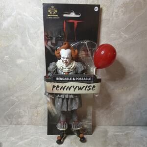 The Noble Collection IT Bendyfigs Pennywise Bendable Figure Unopened Box